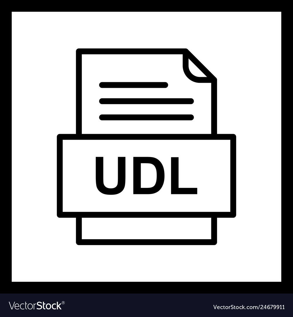 Udl file document icon