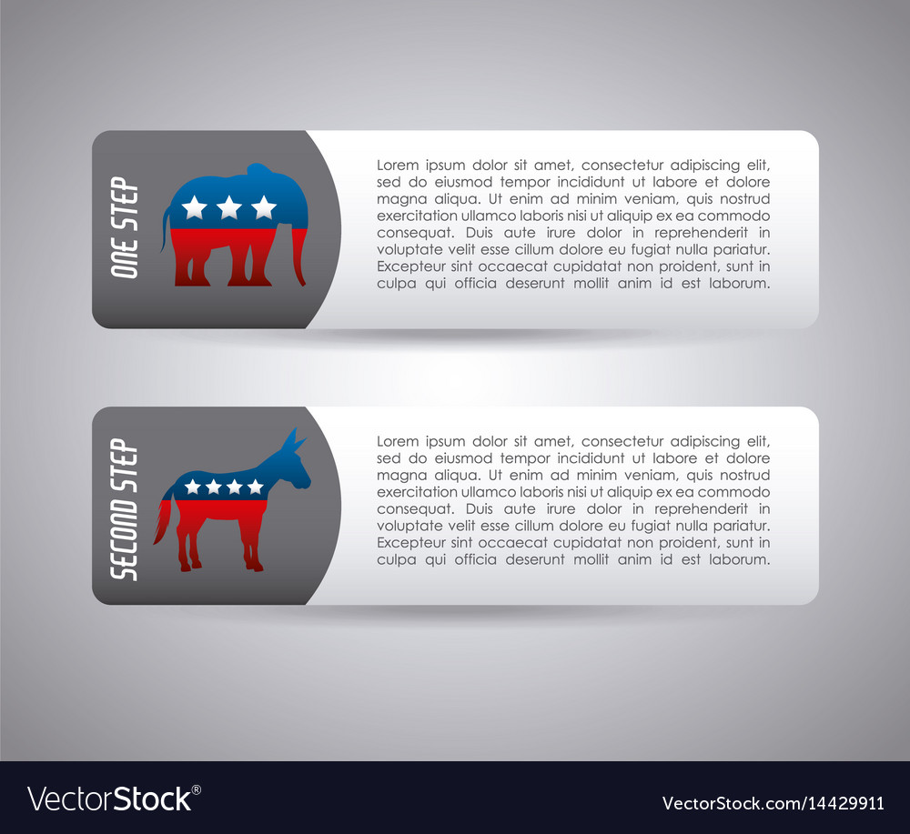 Usa political parties infograhic