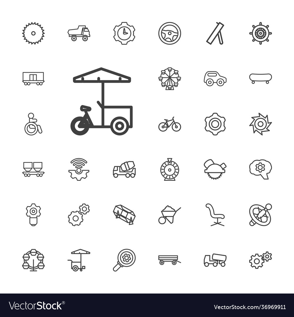 Wheel icons Royalty Free Vector Image - VectorStock