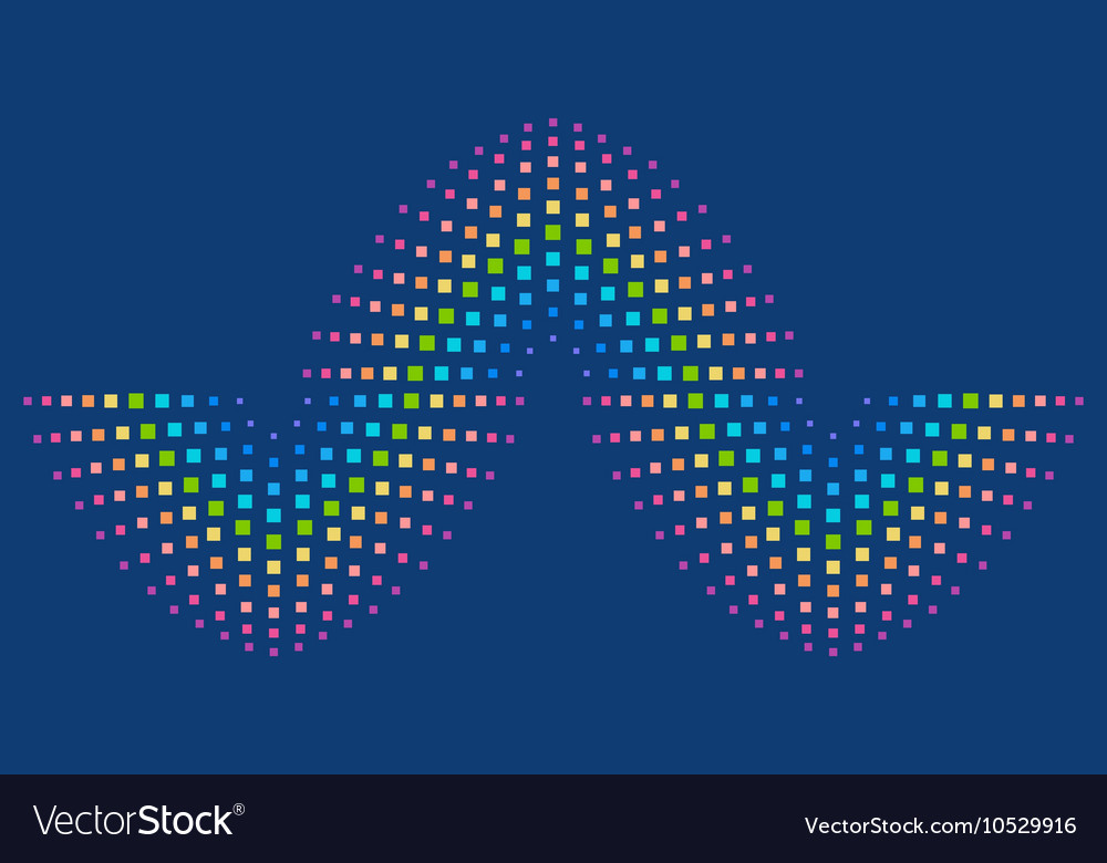 Abstract rainbow element background