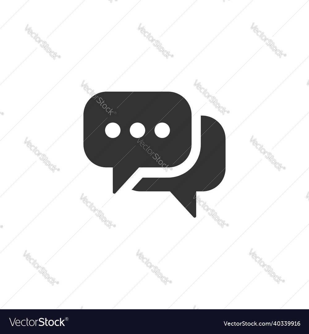 Chat message related glyph icon