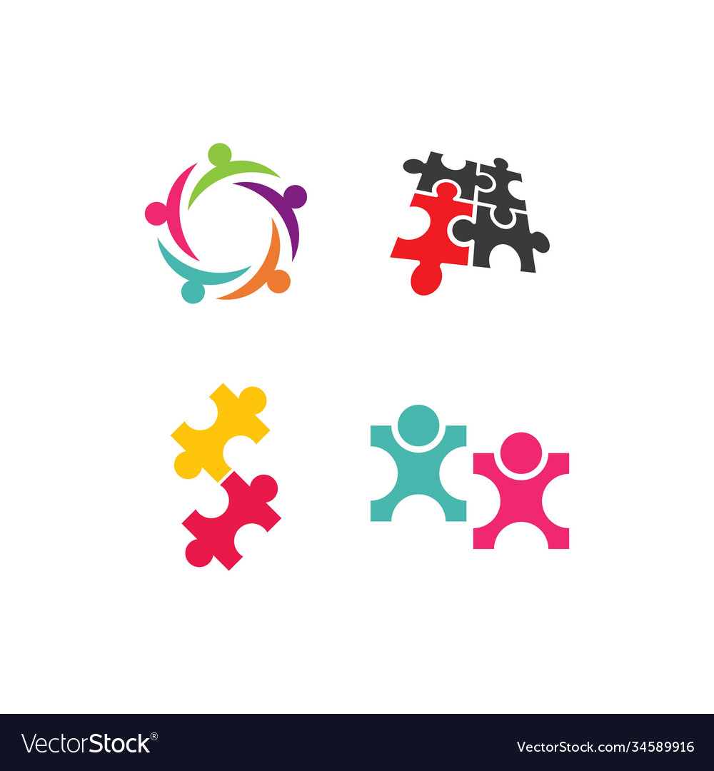 Community network and social symbol Royalty Free Vector