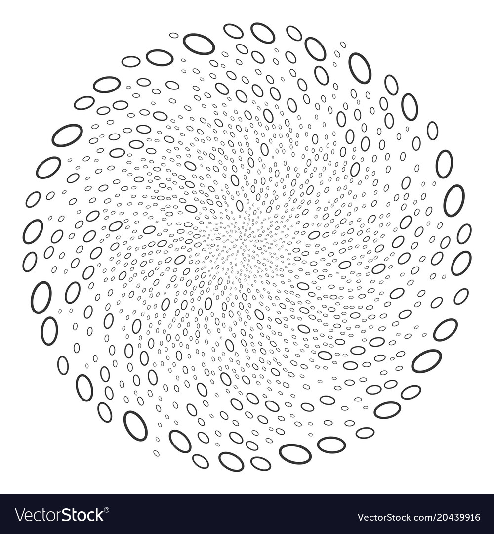 Contour ellipse centrifugal exploding globula