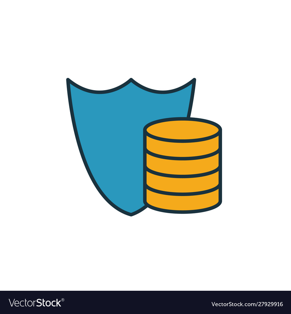 Data protection icon simple element from security Vector Image Data protection icon simple element from security