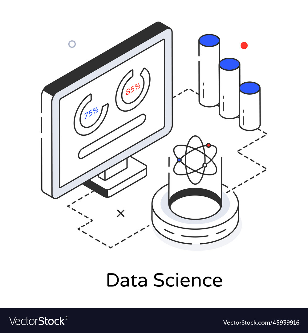 Data science Royalty Free Vector Image - VectorStock