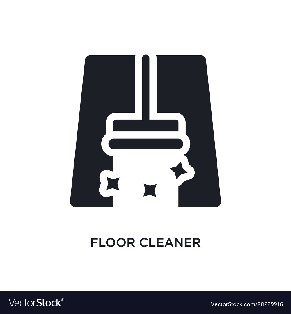 Floor cleaner isolated icon simple element from