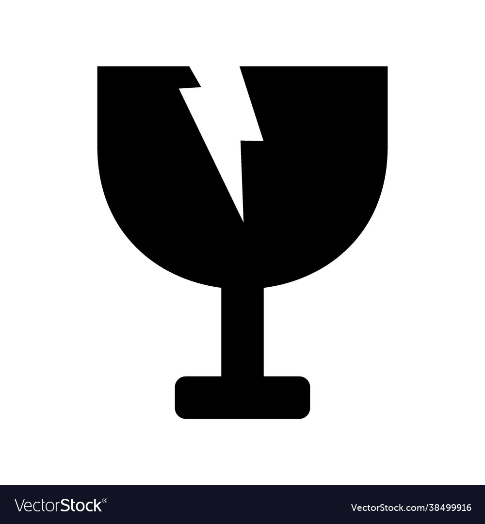 Fragile icon vector image Fragile icon