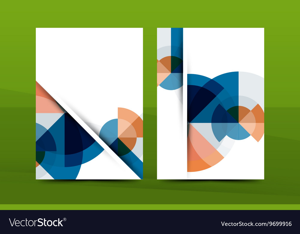 Geometric mosaic design a4 size business Vector Image