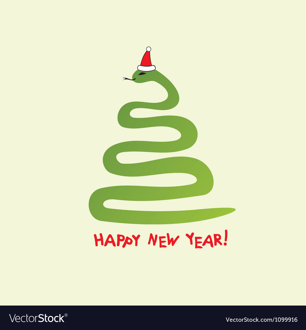 snake new year vector