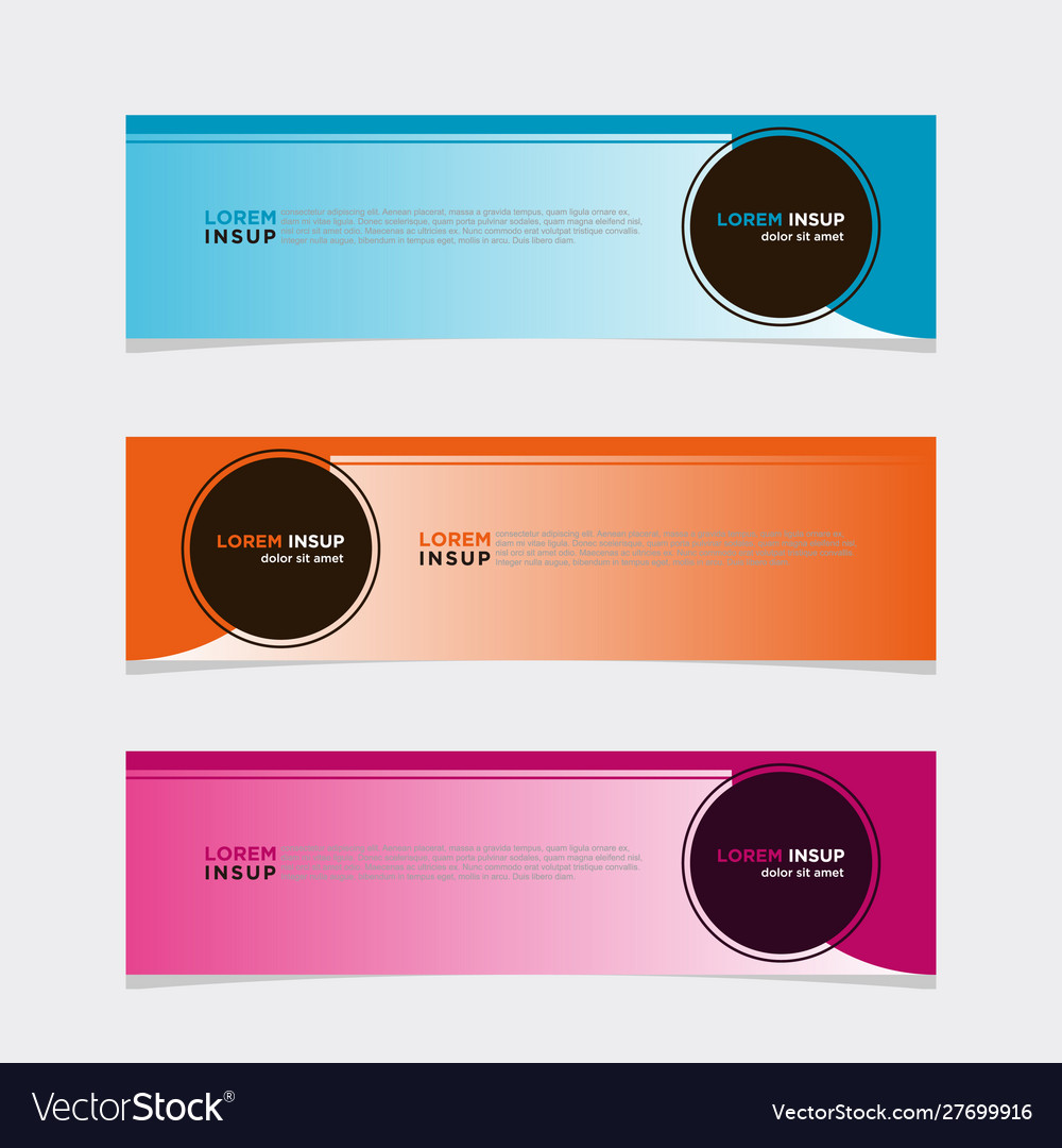 Modern Banner Web Background Abstract Design Vector Image