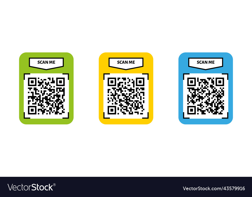 QR Code Scan Zahlung Illustration