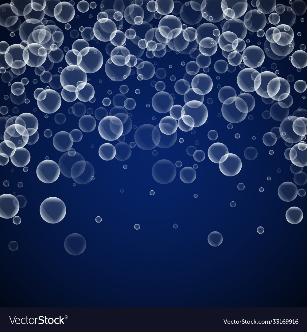 Random soap bubbles abstract background blowing b