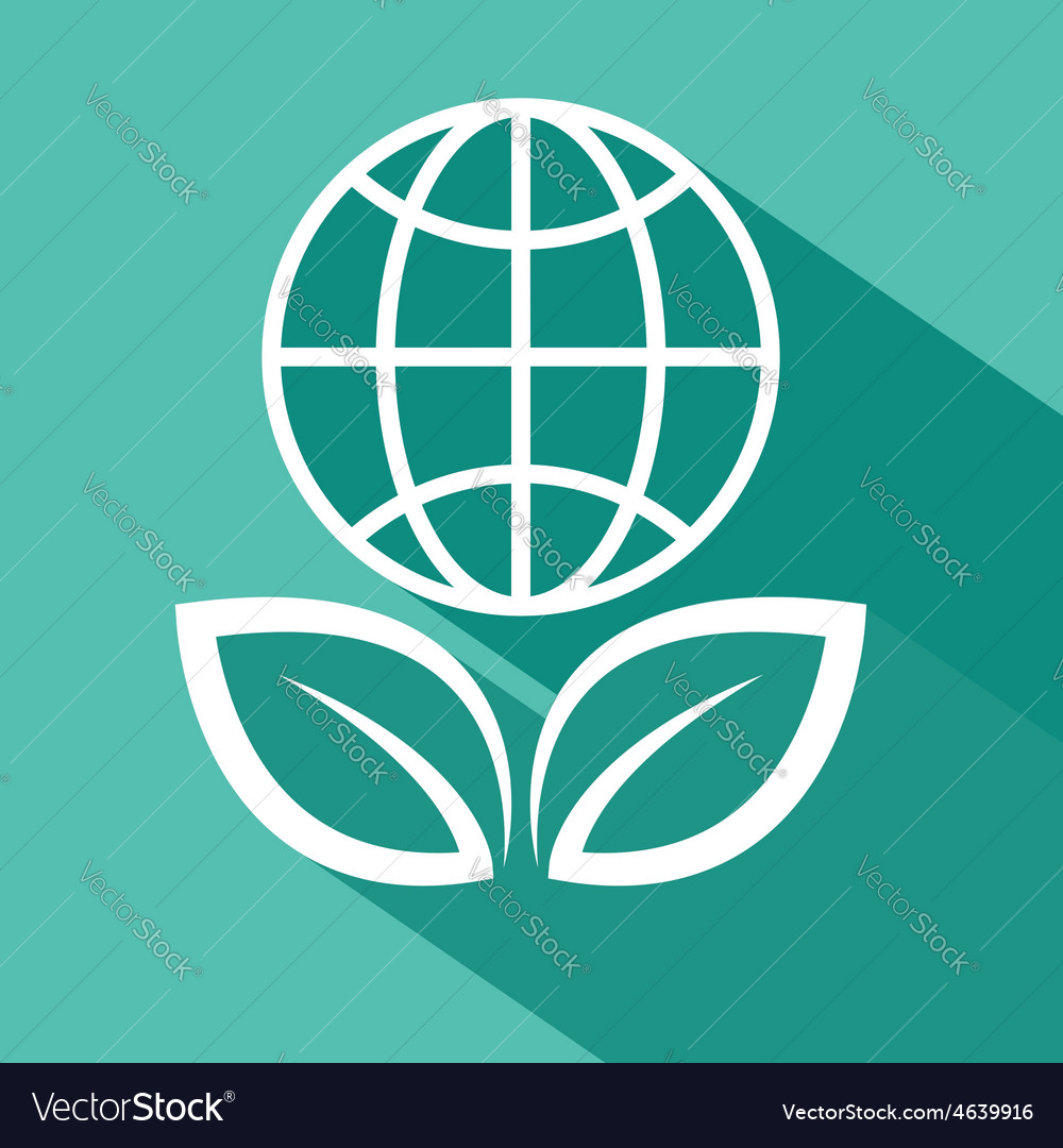 Save the planet flat design