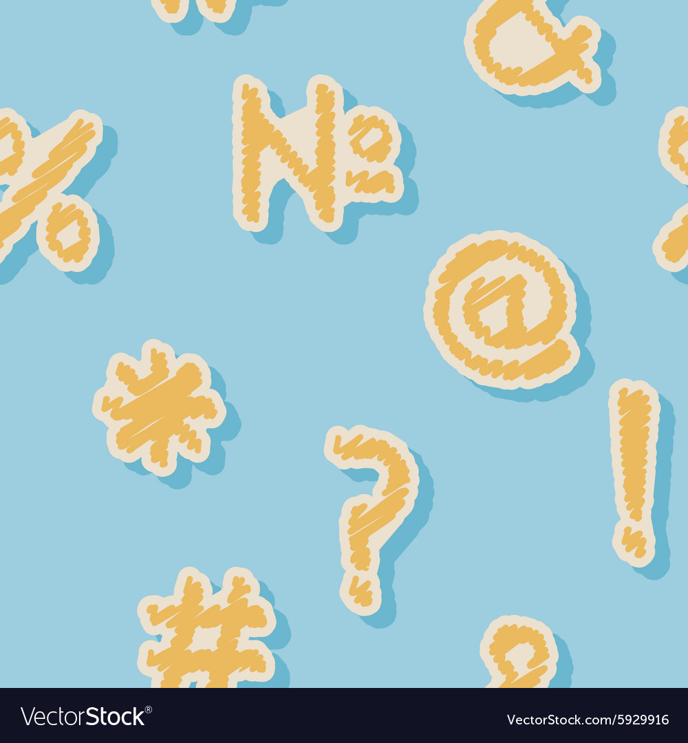 Seamless background with punctuation marks