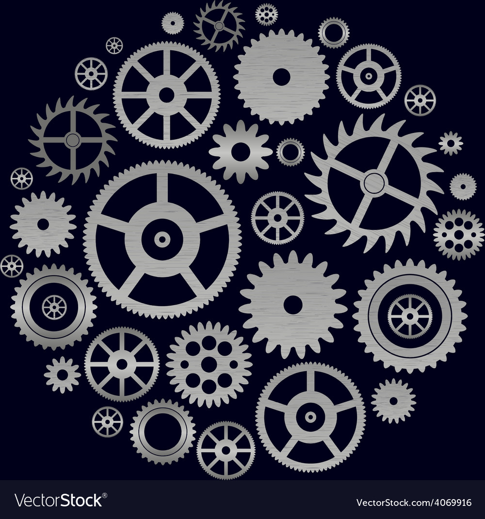 various cogwheels parts of