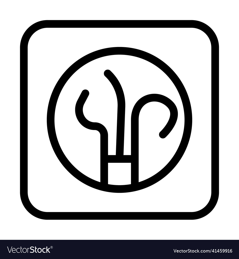 Wire socket line icon Vector Image Wire socket line icon