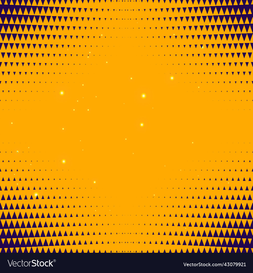Abstract yellow background with triangle halftone vector image Abstract yellow background with triangle halftone