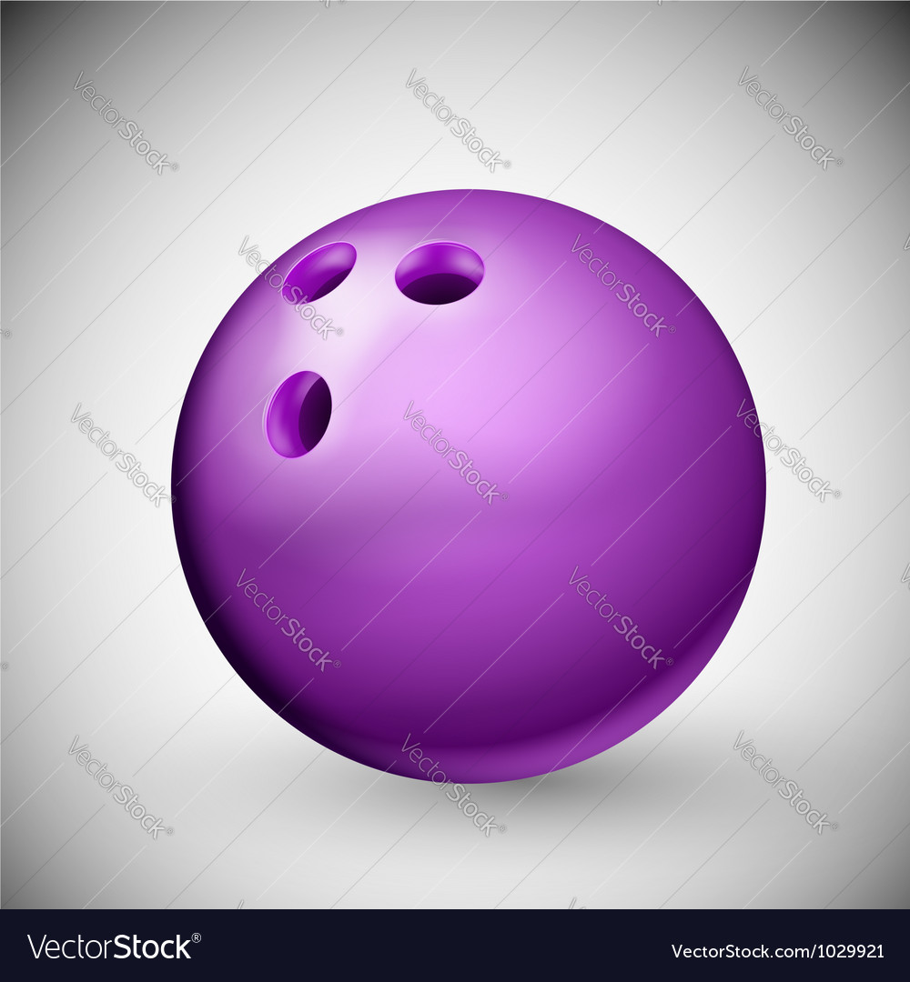 Bowling ball Royalty Free Vector Image VectorStock