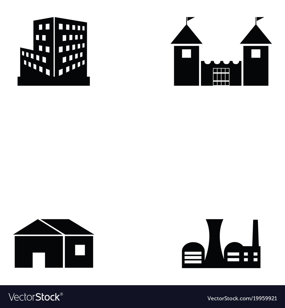 Building icon set