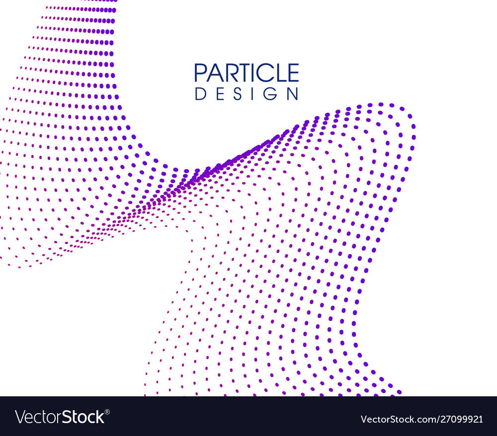 Creative abstract particle design