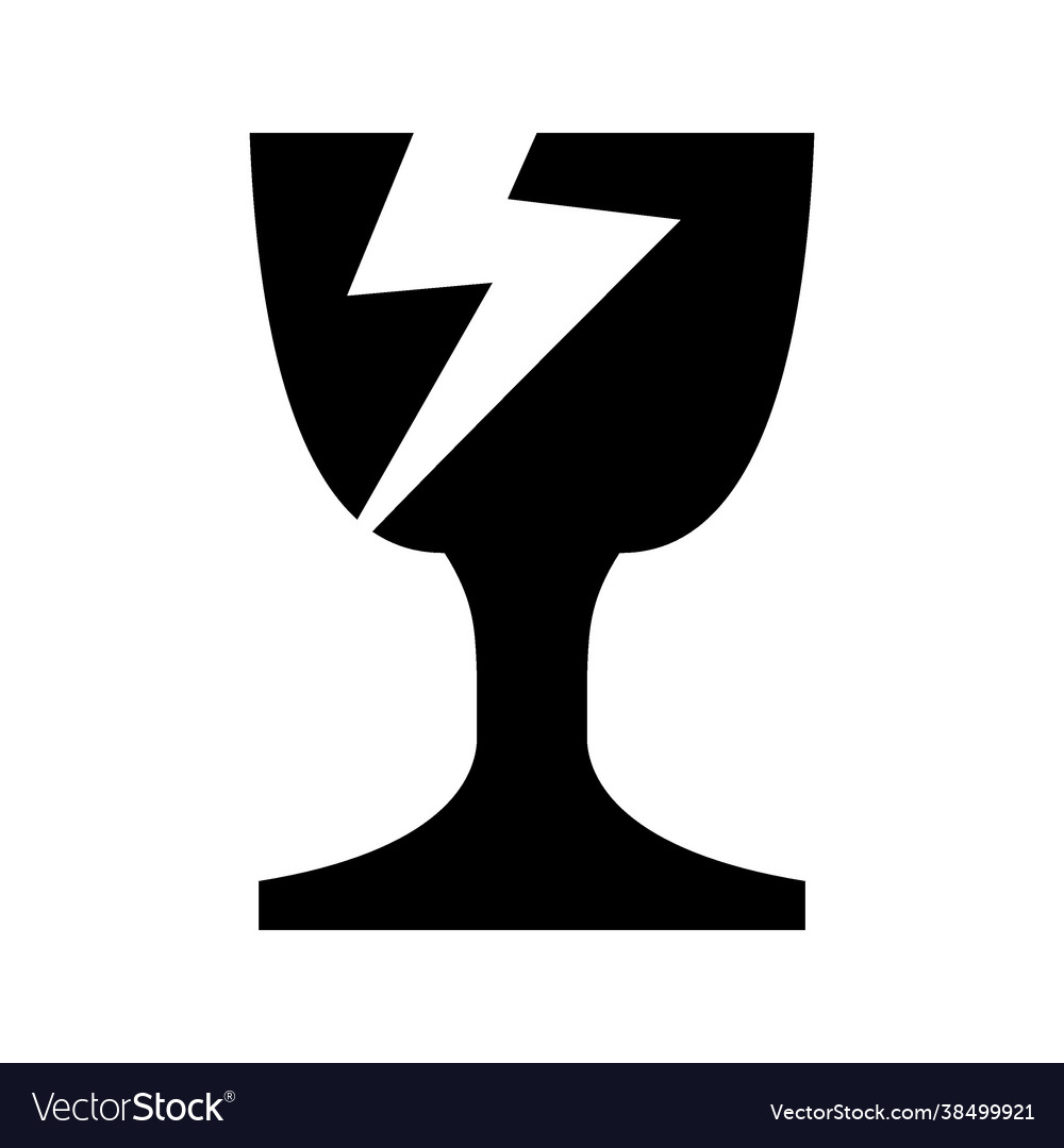 Fragile icon vector image Fragile icon