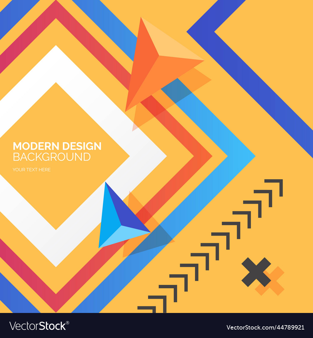 Modern design background with colorful shapes