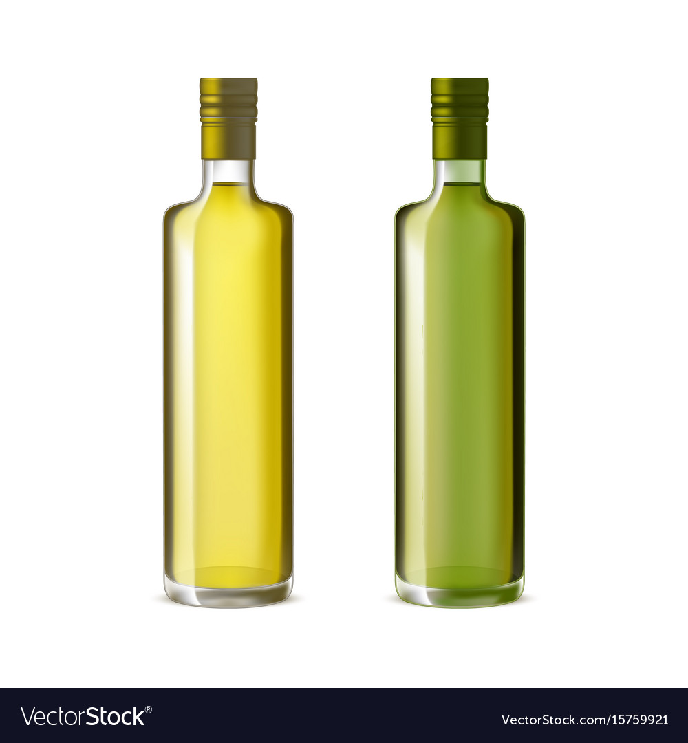 Olivenöl Flasche Set - Transparentes Glas
