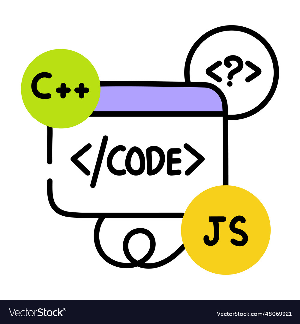 Programming languages Royalty Free Vector Image