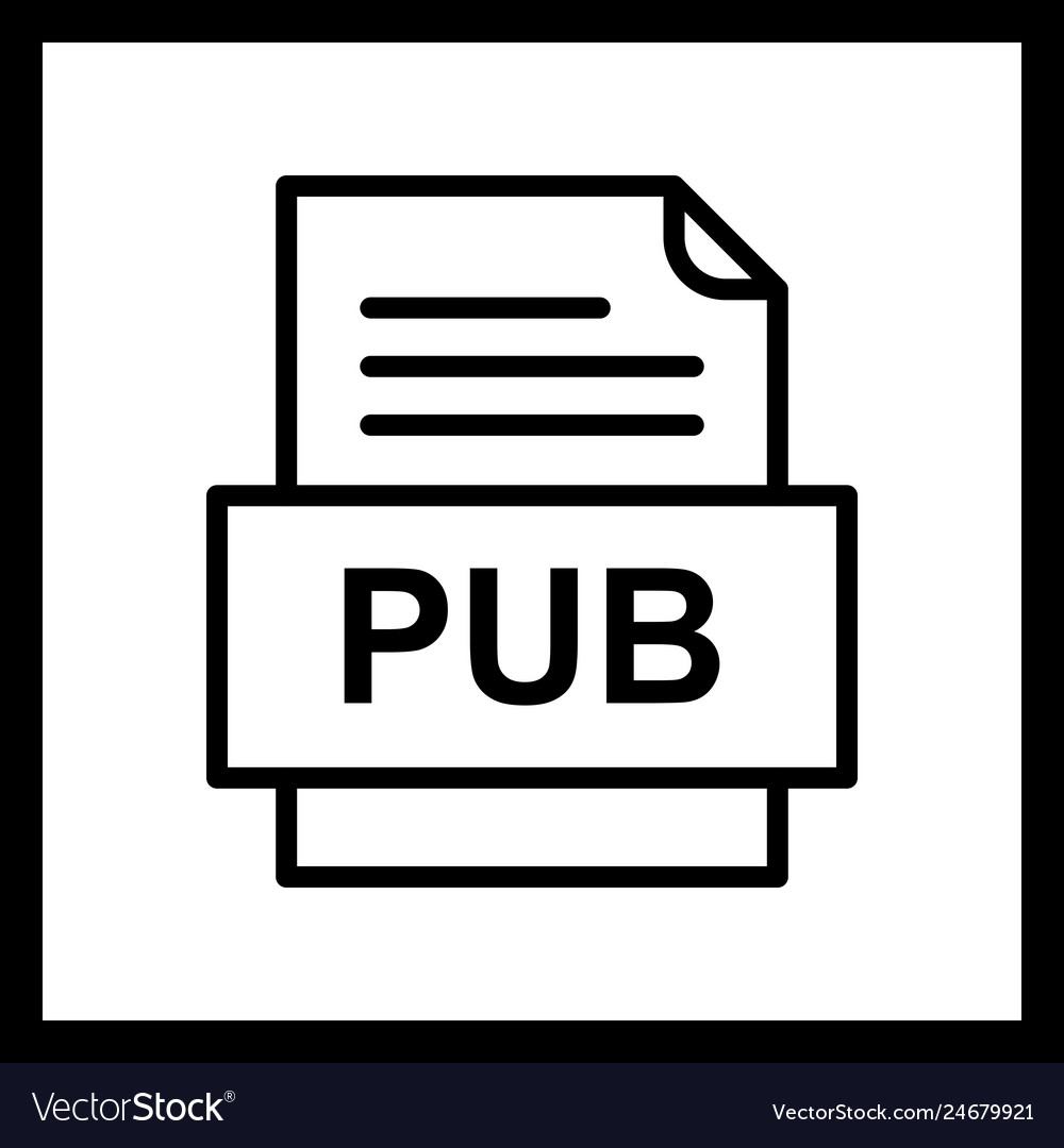 Pub file document icon