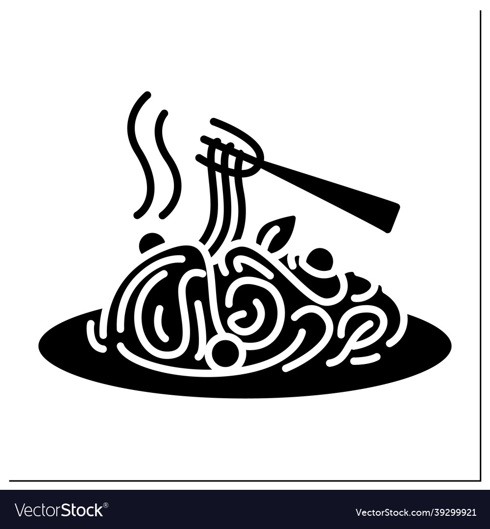 Spaghetti glyph icon