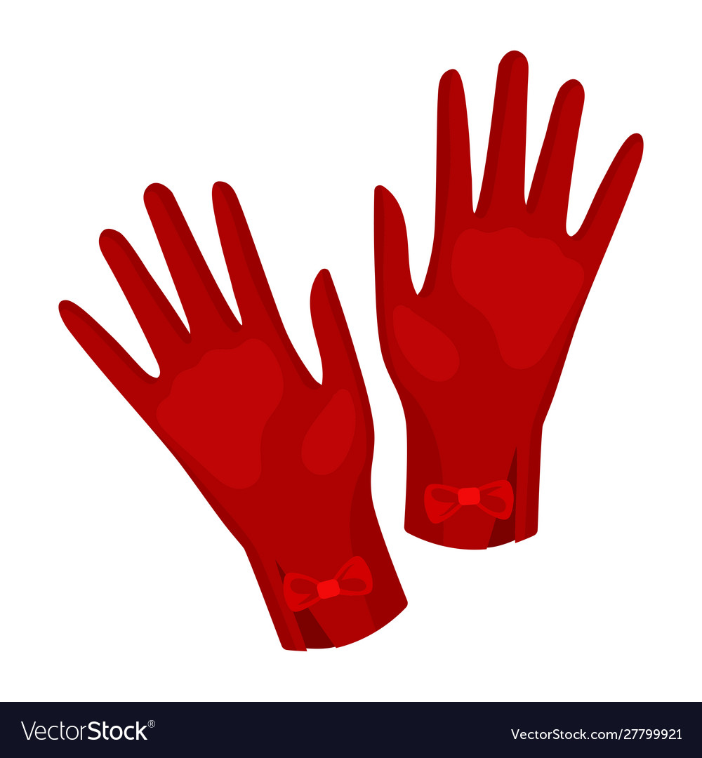 red gloves for women