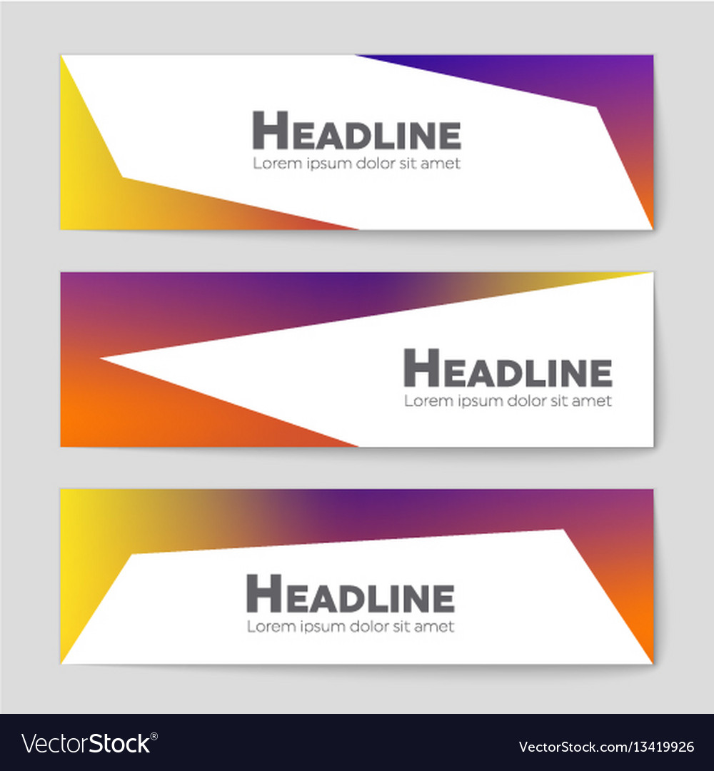 Abstract layout background set for art