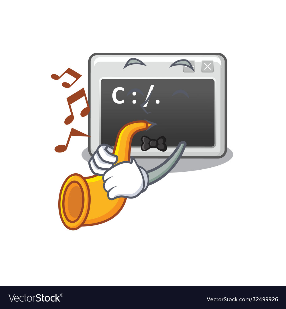 Cartoon character style command window