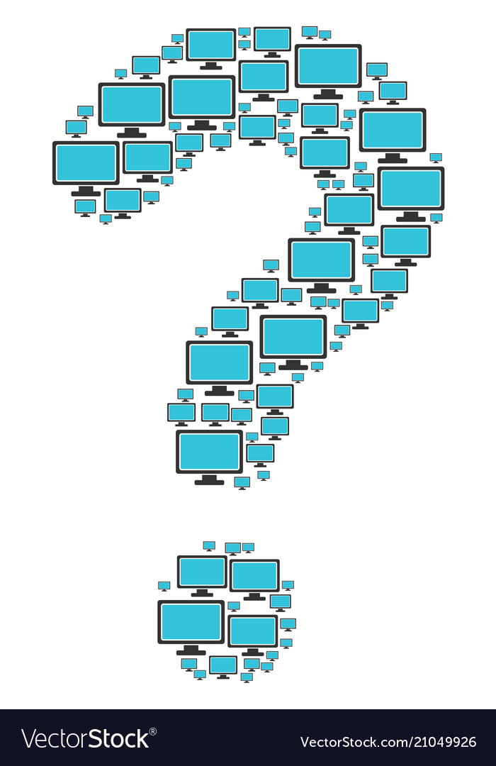 Computer FAQ Icons - Question Mark Mosaic