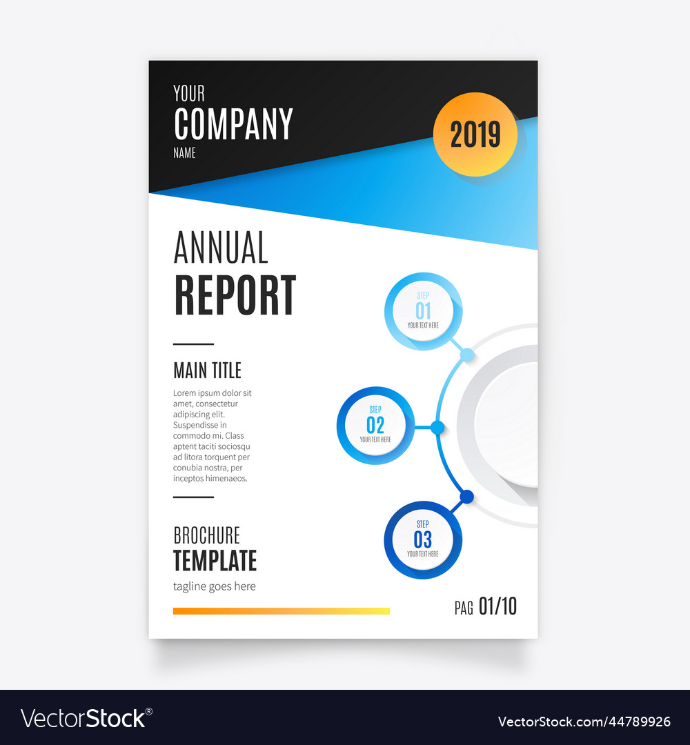 Elegant company annual report brochure template