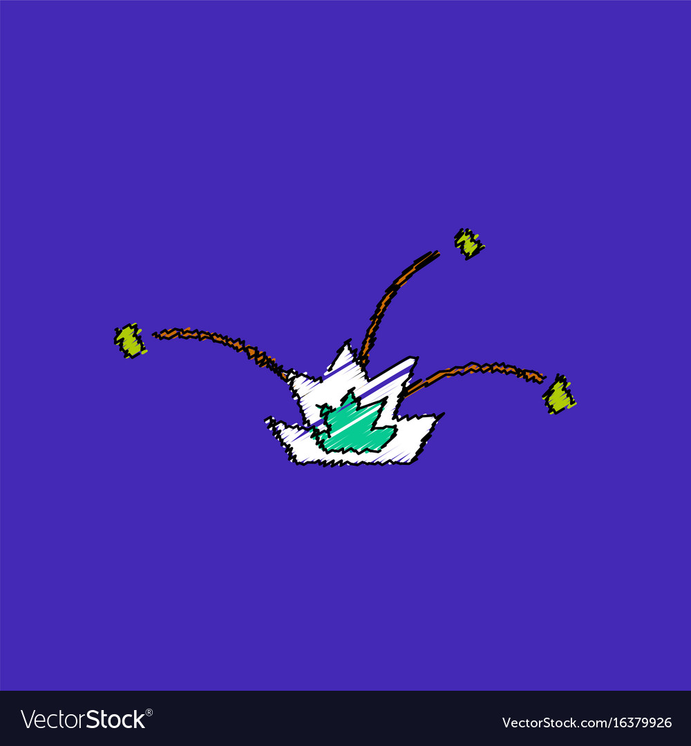 Flat shading style icon explosion and shards