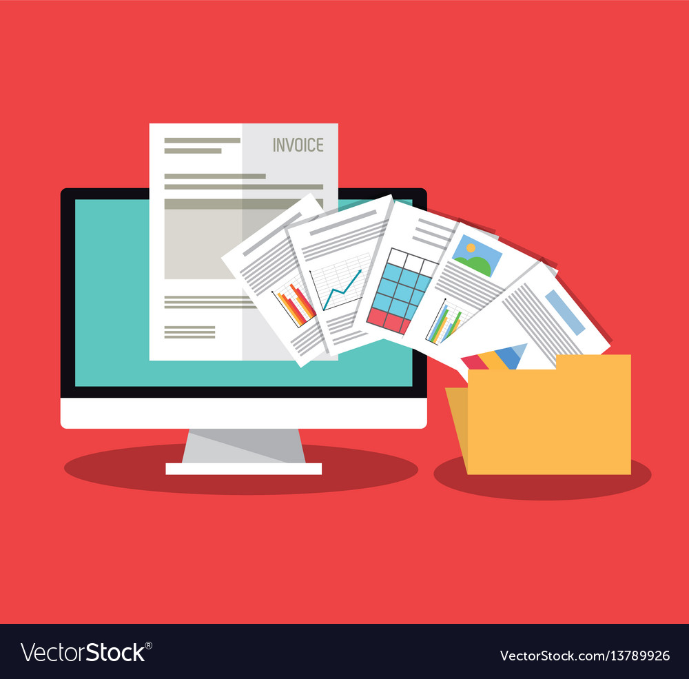 Graph chart finance related icons image