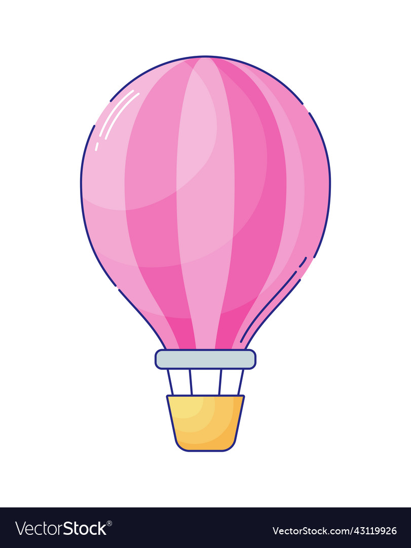 Hot air balloon cartoon Royalty Free Vector Image