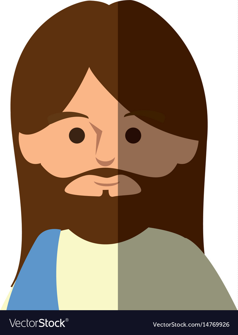 Jesuschrist face cartoon