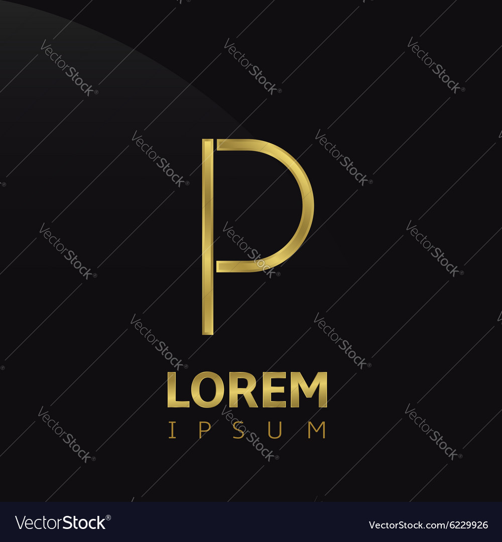 Letter P Royalty Free Vector Image - VectorStock