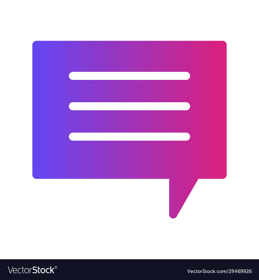 Message icon isolated on background