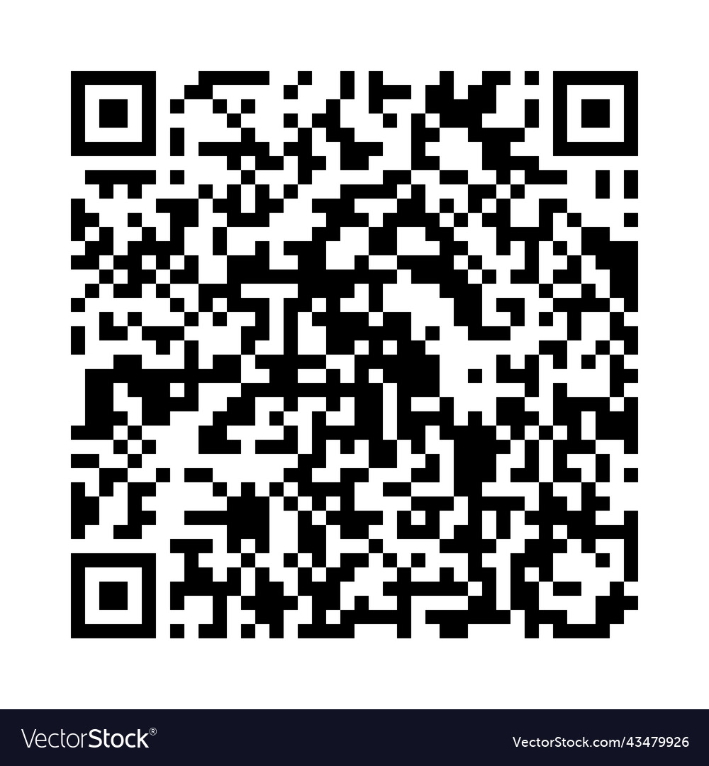 Qr code vector image Qr code