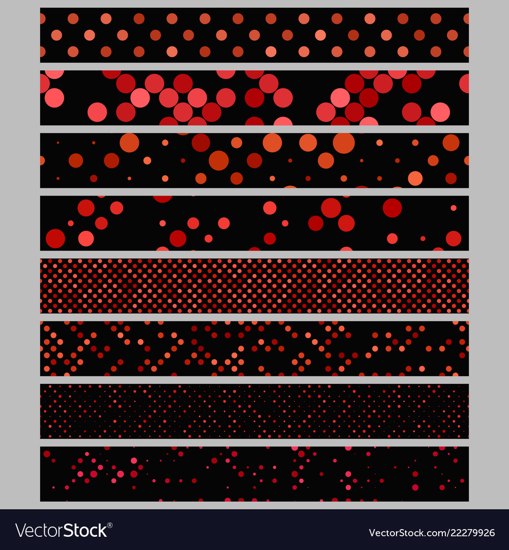 Red Dot Abstract Pattern Banner