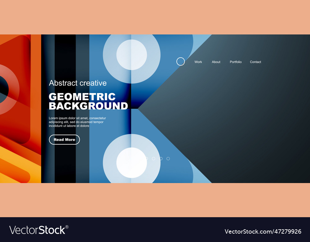 Triangles circles and lines minimal background Vector Image Triangles circles and lines minimal background