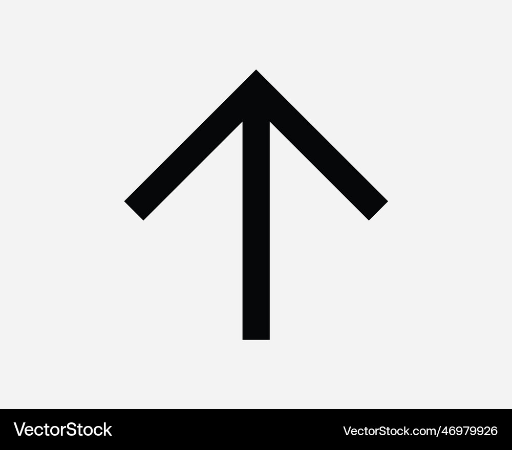 Up arrow icon Royalty Free Vector Image - VectorStock