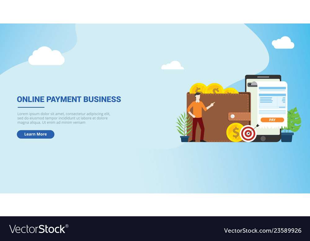 Website design landing page ui for mobile online vector image Website design landing page ui for mobile online