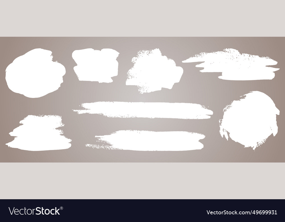 Abstract paint set isolated grunge