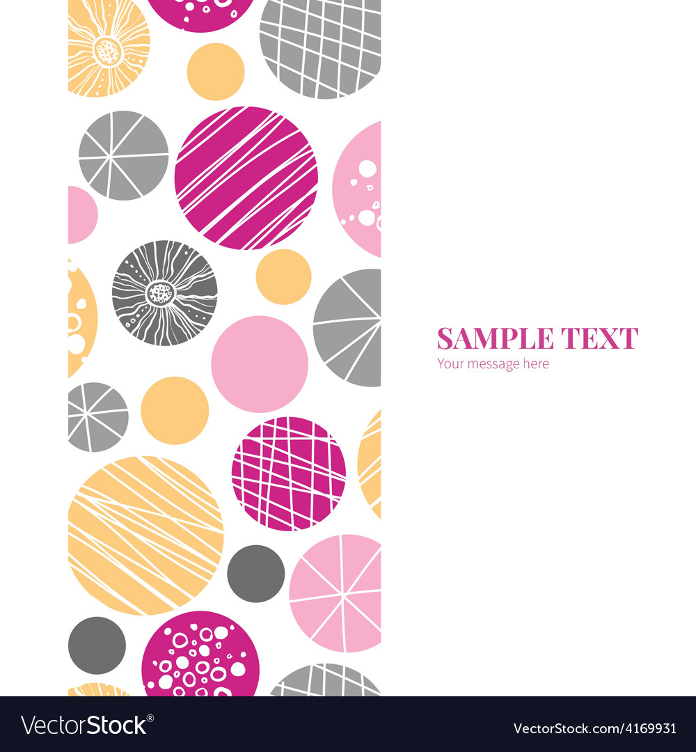 Abstract textured bubbles vertical frame