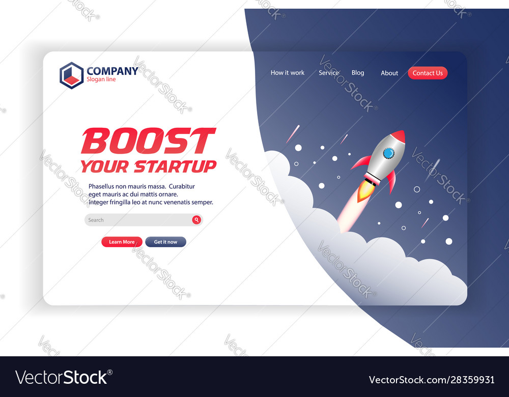 Boost your startup website landing page tem