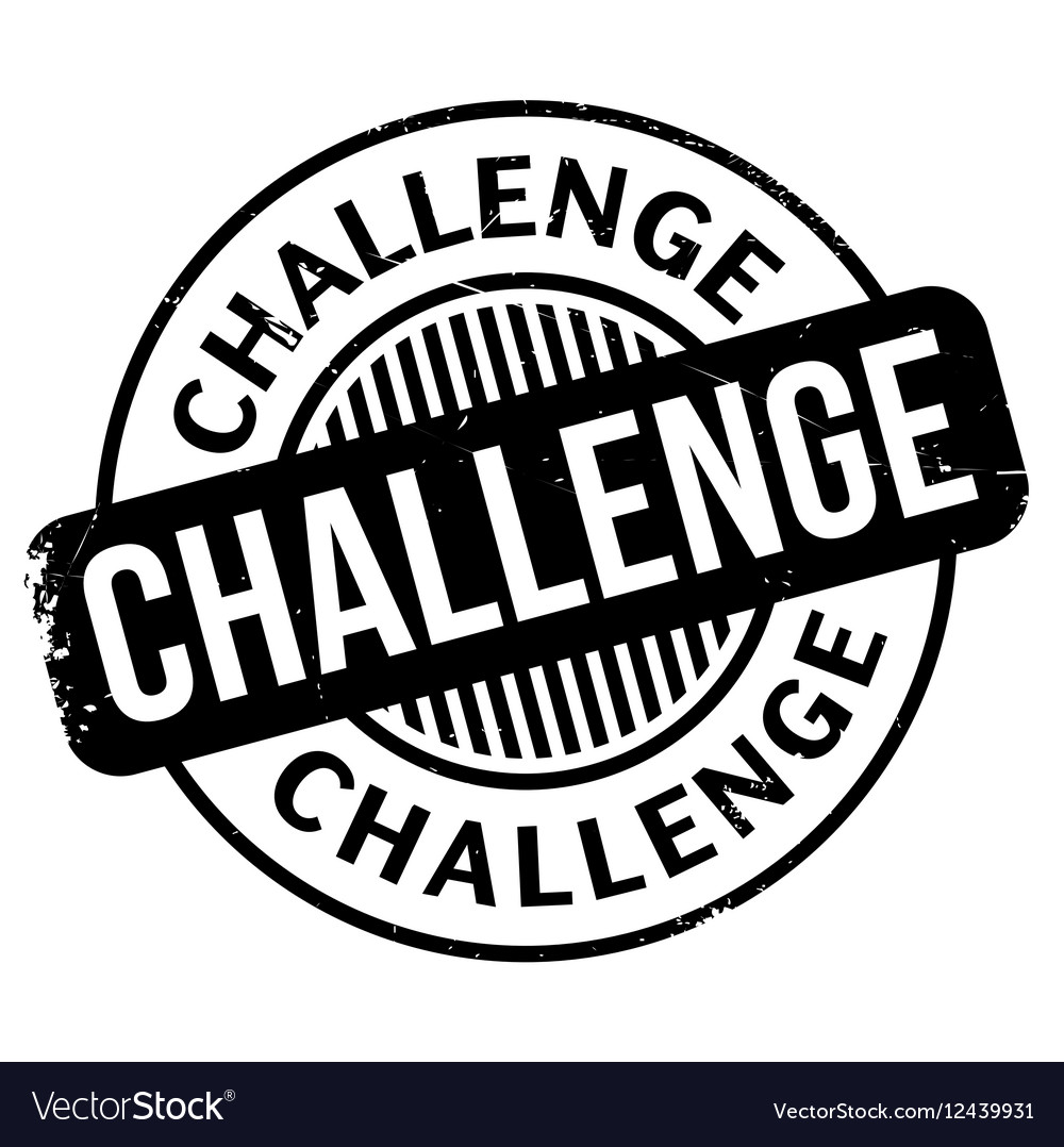 Challenge rubber stamp Royalty Free Vector Image